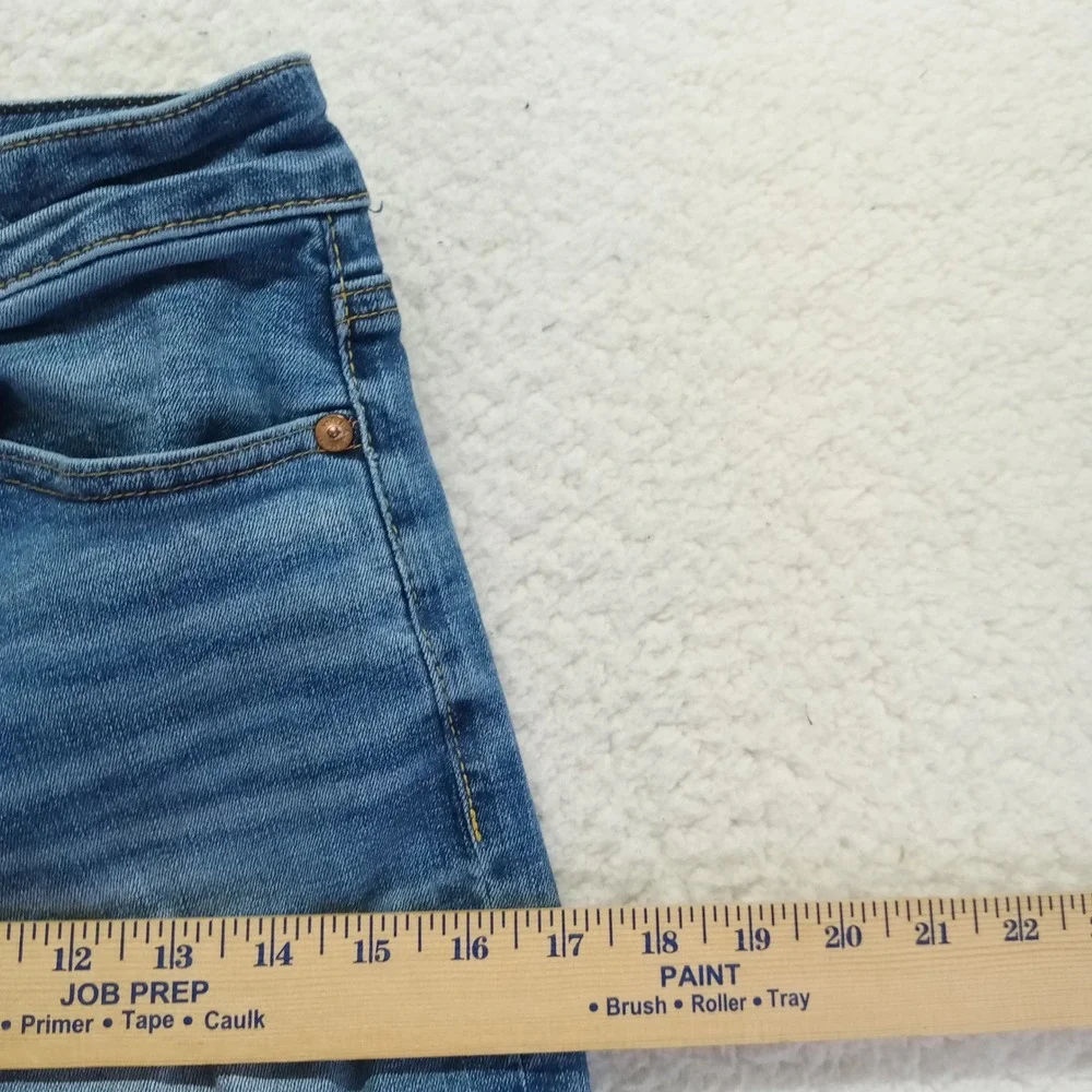 American‎ Eagle Skinny Jeans Medium Wash Blue Denim Size 26x28 Stretch Pants